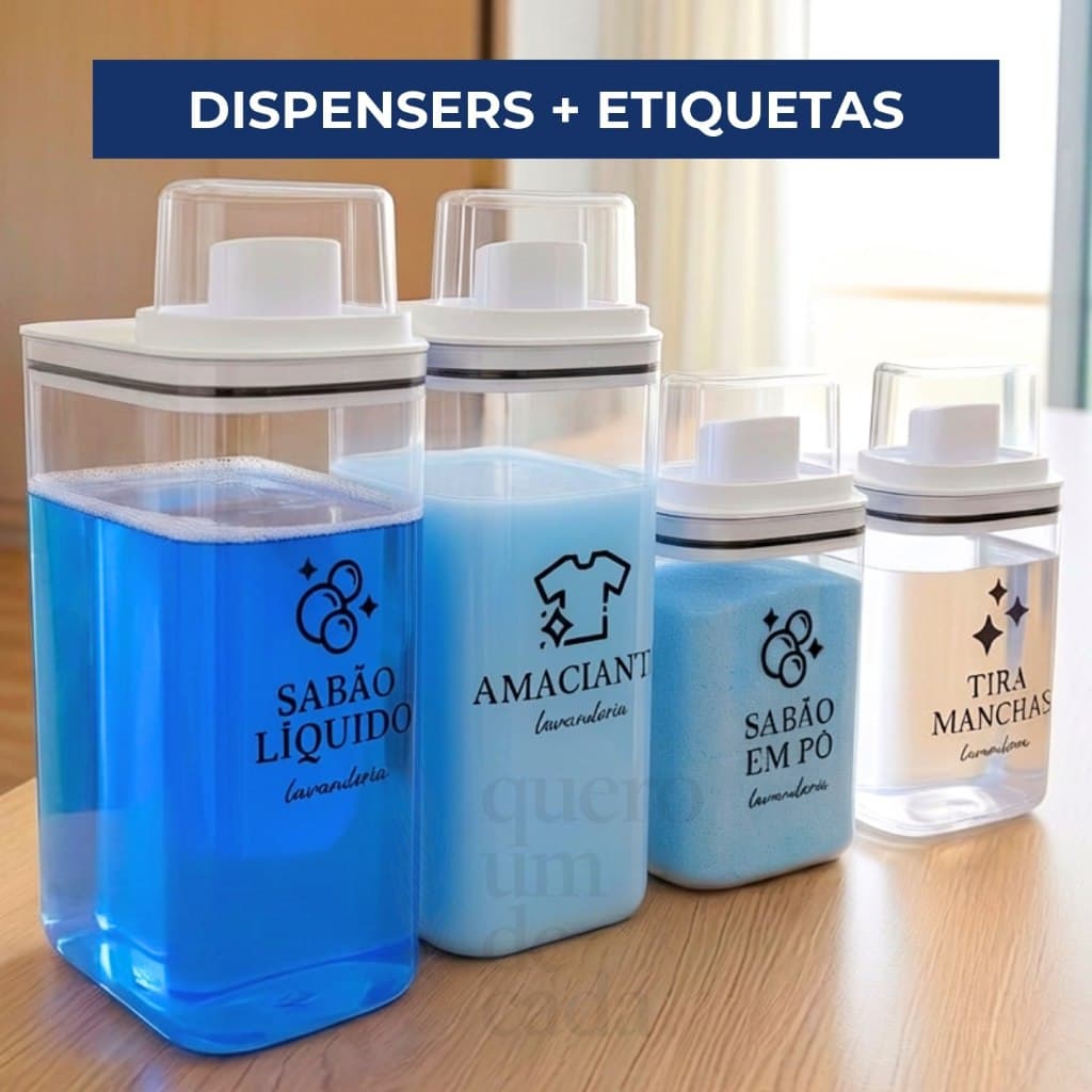Dispensers para Lavanderia 1,5L e 2,3L