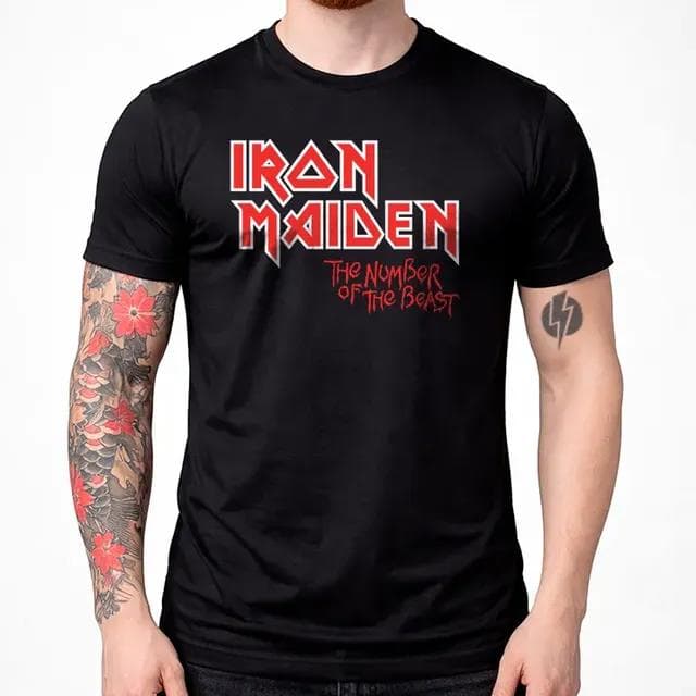 Camiseta Iron Maiden The Number Of Masculina 100% Algodão