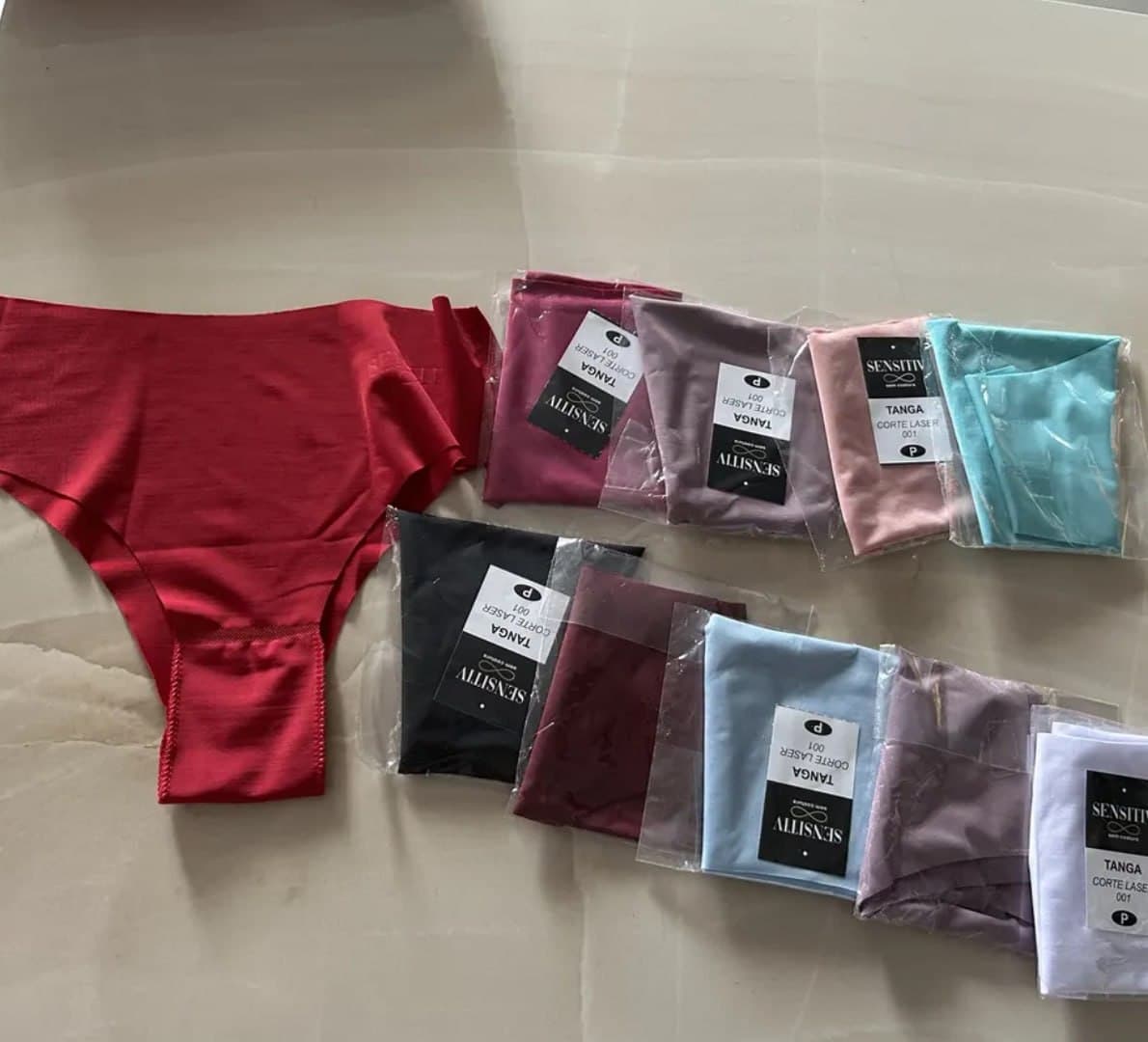 Kit 10 Calcinhas Tanga Sem Costura