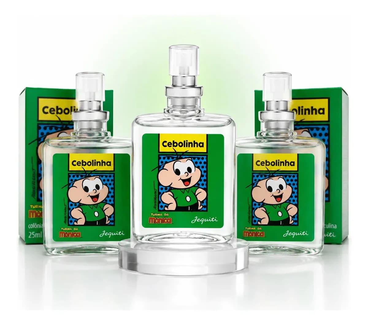 Kit 3 Perfumes Cebolinha Jequiti 25ml Infantil Turma da Mônica