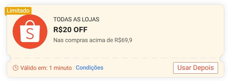 Cupom Shopee